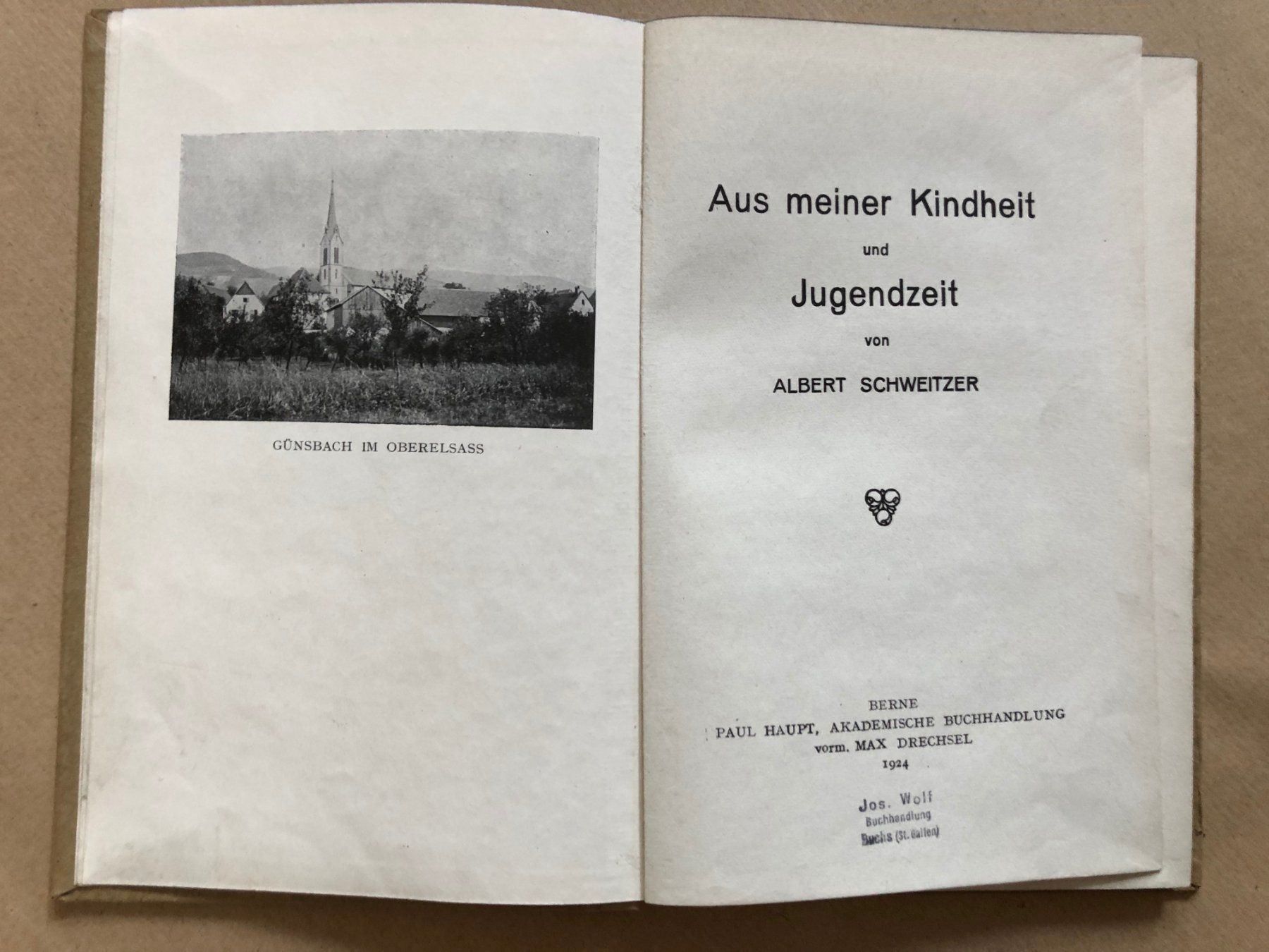 Bücher: Albert Schweitzer: Aus meiner Kindheit – Gebraucht aus Zürich von allp 1