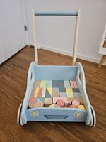 Spielba Baby Walker Lauflernwagen Auto mit Bauklötzen aus Ho