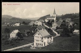 Haslen /Appenzell, Dorfansicht mit Kirch
