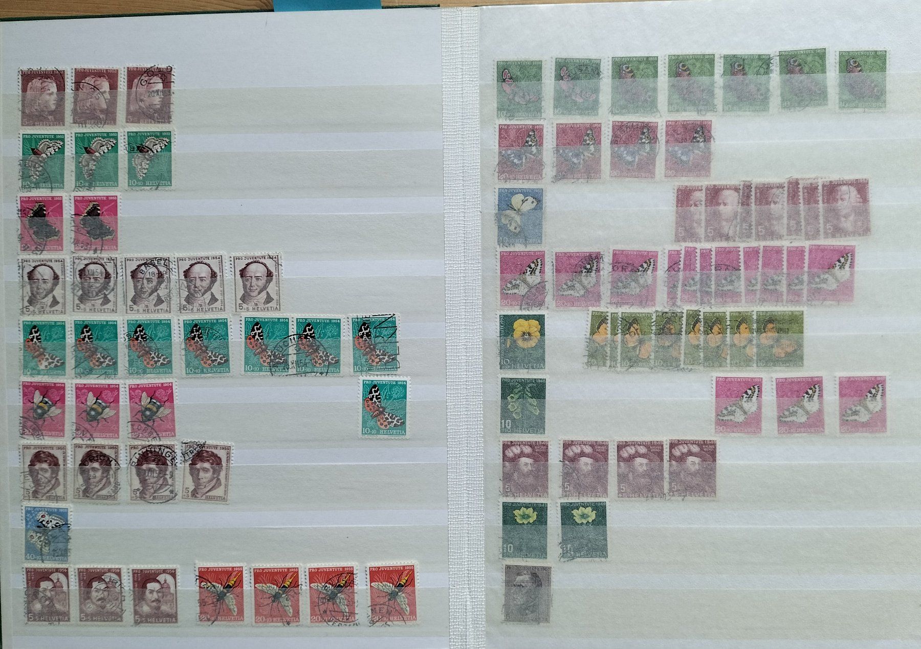 Alle Briefmarken: R1606  /  Pro juventute doublettes  1913-1995 obl. – Gebraucht aus Ste-Croix von MONT-TAGNAC 4