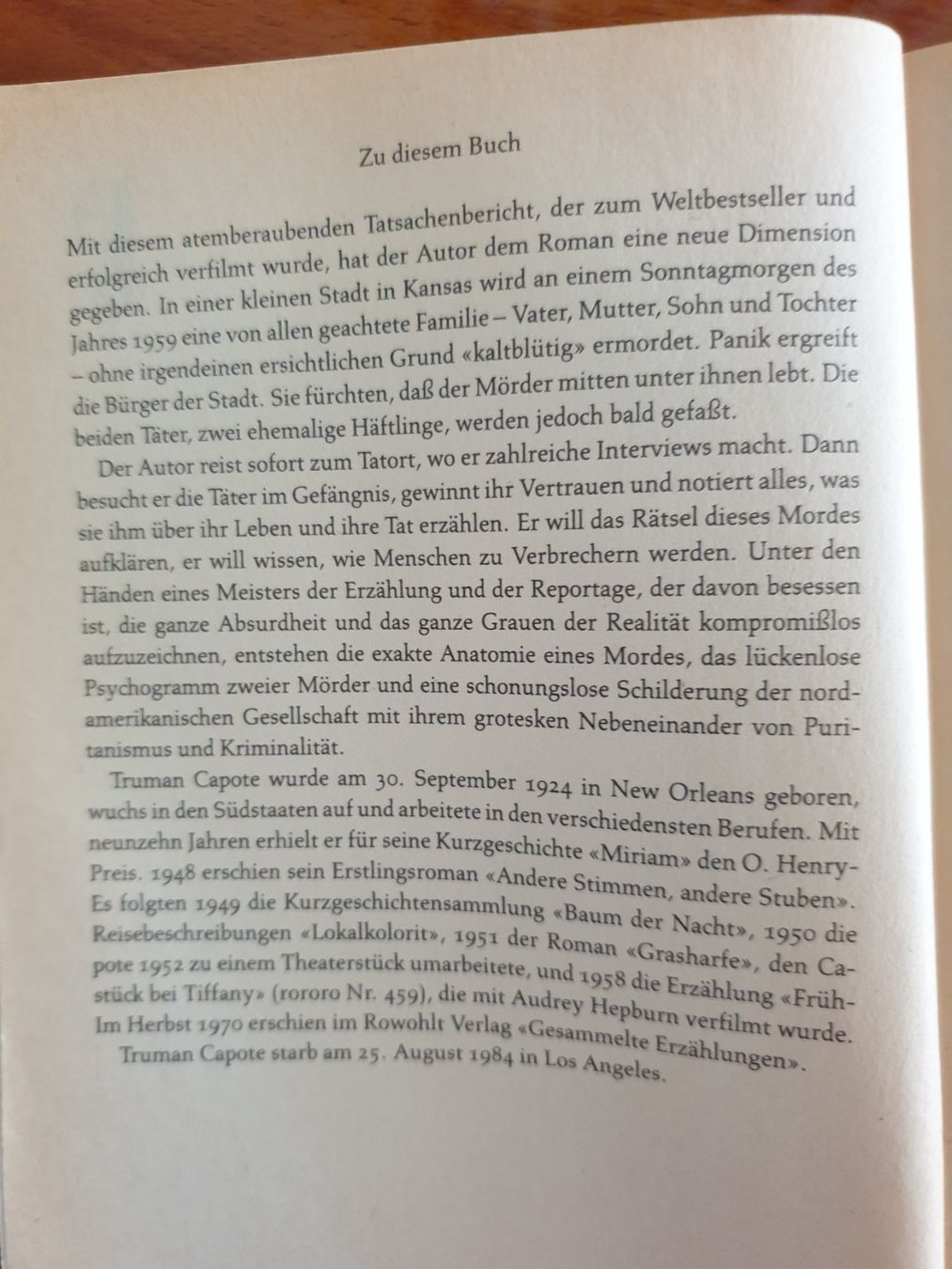 Bücher: Truman Capote: Kaltblütig (Buch) – Gebraucht aus Tuggen von Mviola2 2