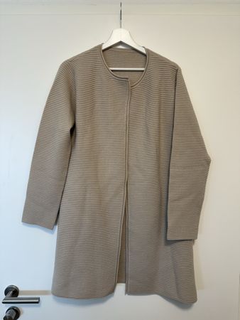 Beige Strickjacke - 70% Wolle 30% Kaschmir - 42 - wie Neu