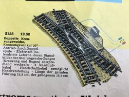 Doppelte Kreuzungsweiche Märklin, elektrischgebraucht