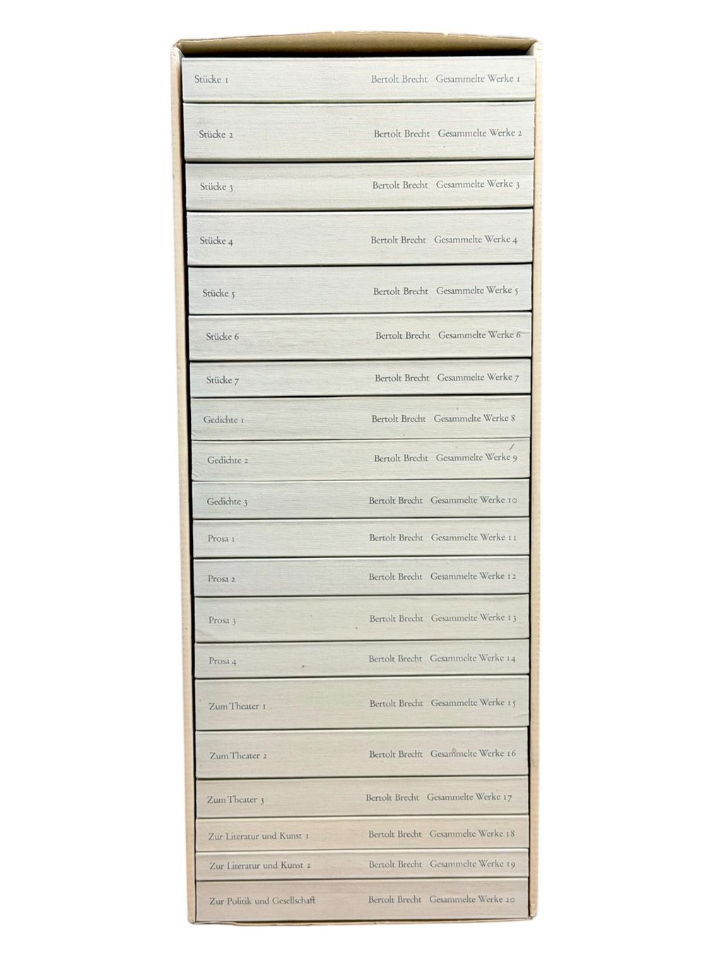 Libri: Bertolt Brecht, Sämtliche Werke 20 Bänden, édition complète – Usato da Morges venduto da vintix 3