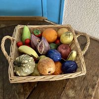 Korb Deko Früchte