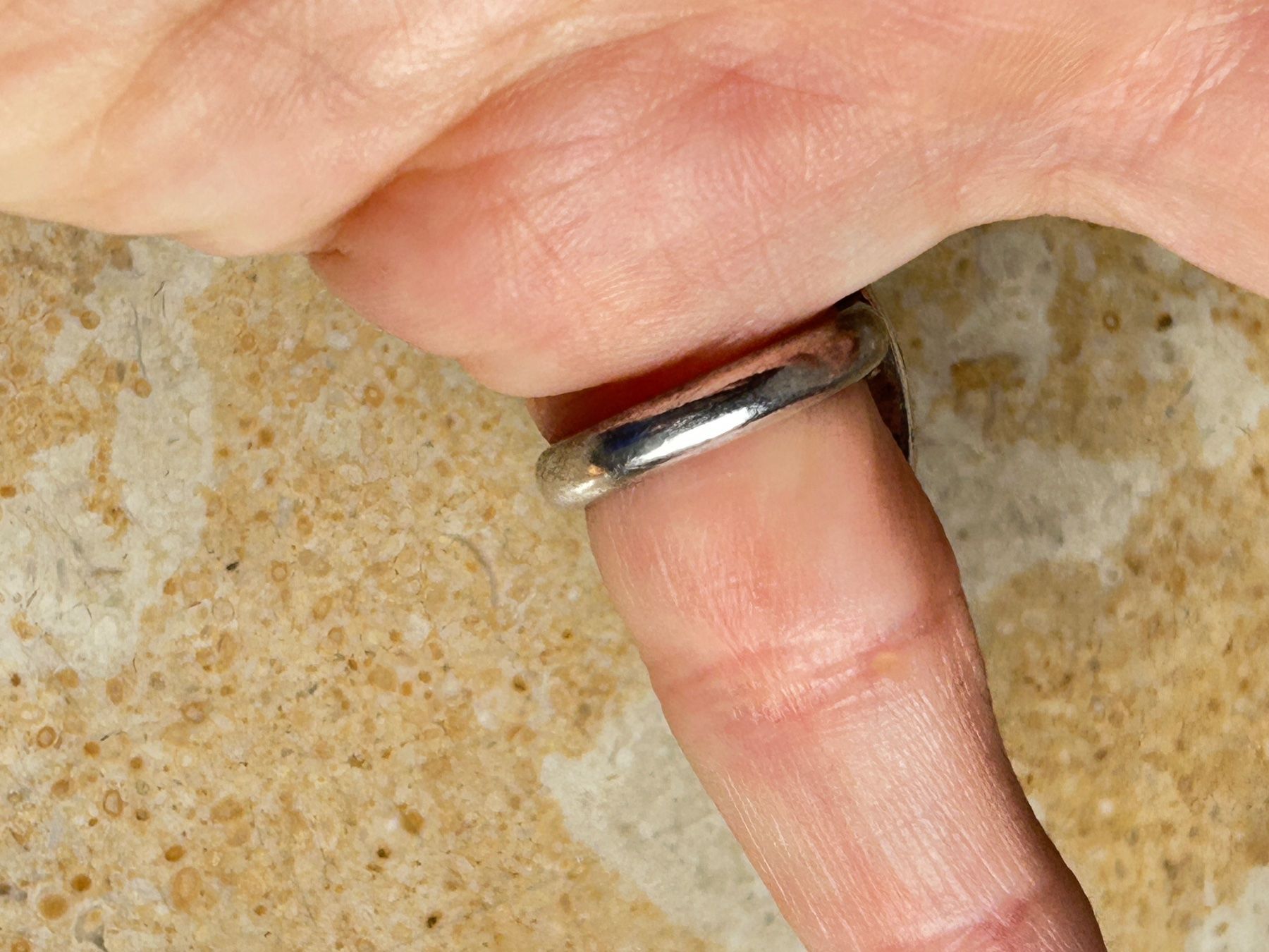 Ringe: Vintage Silber Ring Malachit Stein (gr.51) – Gebraucht aus Laufen von belleskulptur 3