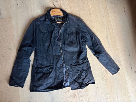 Original Barbour Wachsjacke dunkelblau