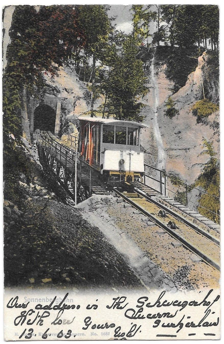 Cartoline postali: Luzern Sonnenbergbahn – Usato da Olten venduto da clotaldi