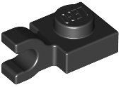 Lego 30x Platten 1x1x mit Clip (6019) schwarz