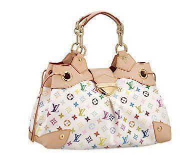 Original Louis Vuitton URSULA Multicolor Blanc mit Kaufbeleg