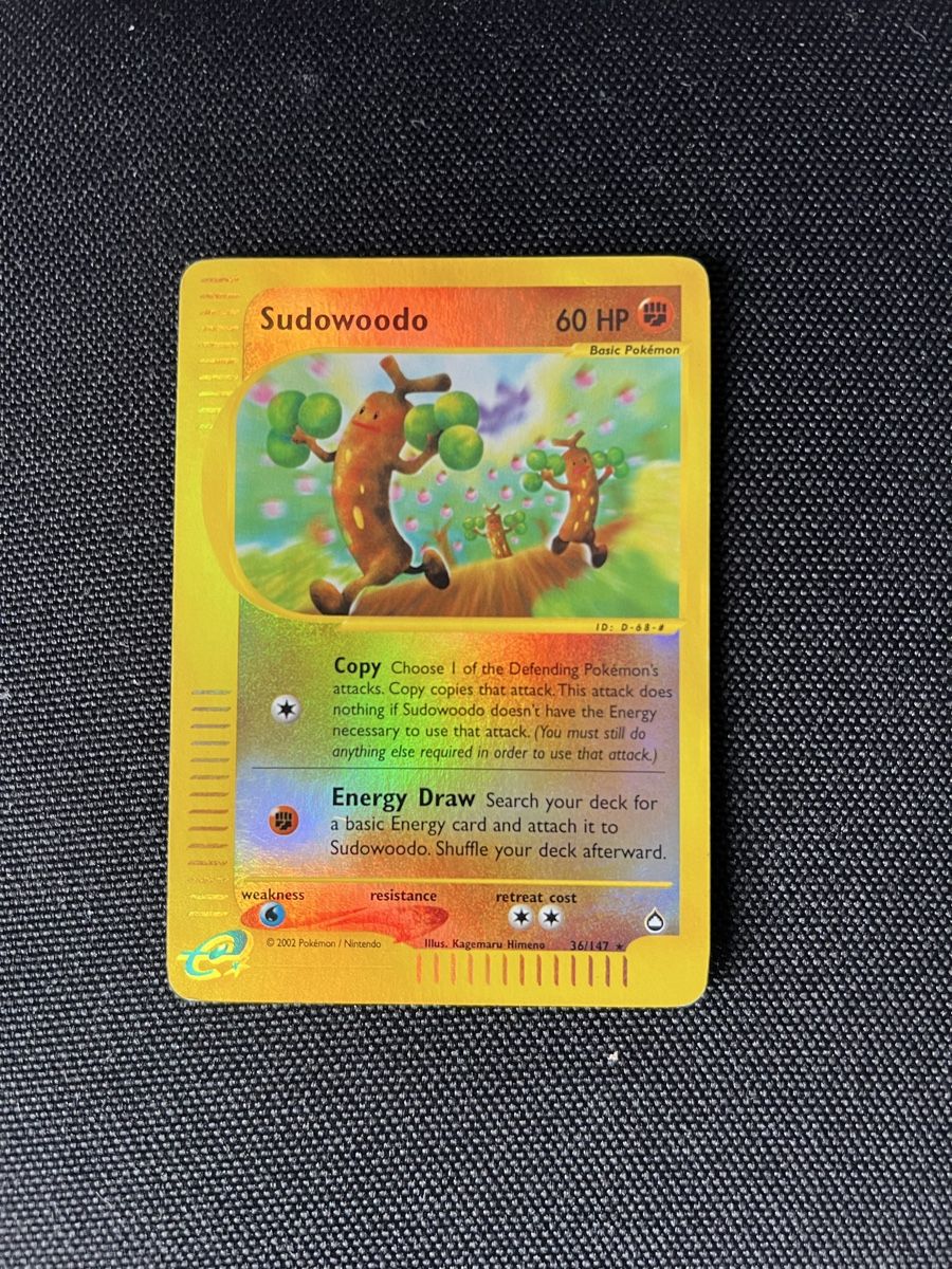 Pokémon Carte collezionabili: Sudowoodo Aquapolis Reverse English – Usato da Basel venduto da luc_8ghp
