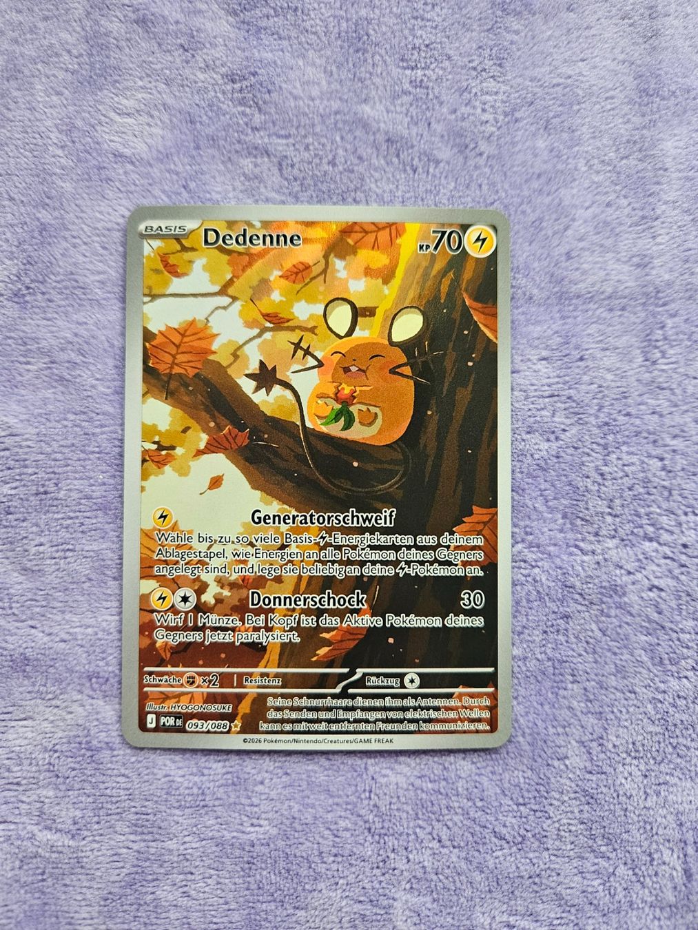 Pokémon Carte collezionabili: POR (DE) 093/088 Dedenne DE – Nuovo (secondo la descrizione) da Cham venduto da sirloin28