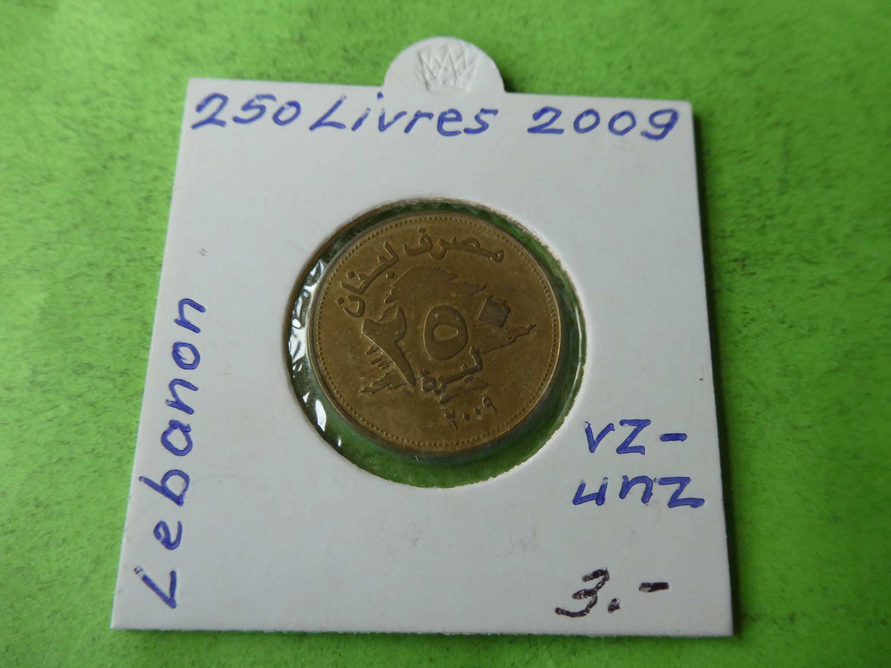 Tutti le monete: Libanon 2009, 250 Livres – Usato da Hinterforst venduto da Rohusri