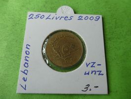 Libanon 2009, 250 Livres
