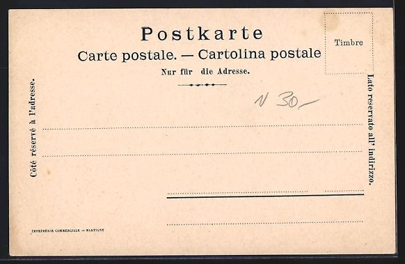 Cartoline postali: Litho Sierre, Hotel-Chateau Bellevue, pr – Usato da Berlin venduto da bartko-reher 1