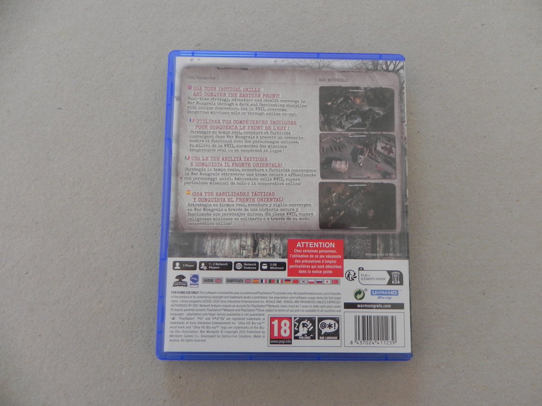 Sony Spiele: Game Sony Playstation 5  War Mongrels 2023  Krieg Action – Gebraucht aus Siebnen von krimsie 1