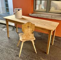 Antiker Tannenholz Tisch 164cm lang