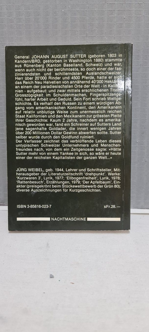Libri: Saat ohne Ernte, General Johann August Sutter – Usato da Sins venduto da sagitarius58 1