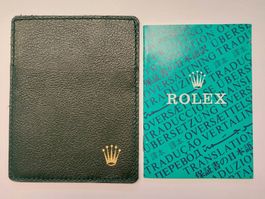 Rolex Garantie Kartenhalter 80er Anfang 90er - Wie NEU