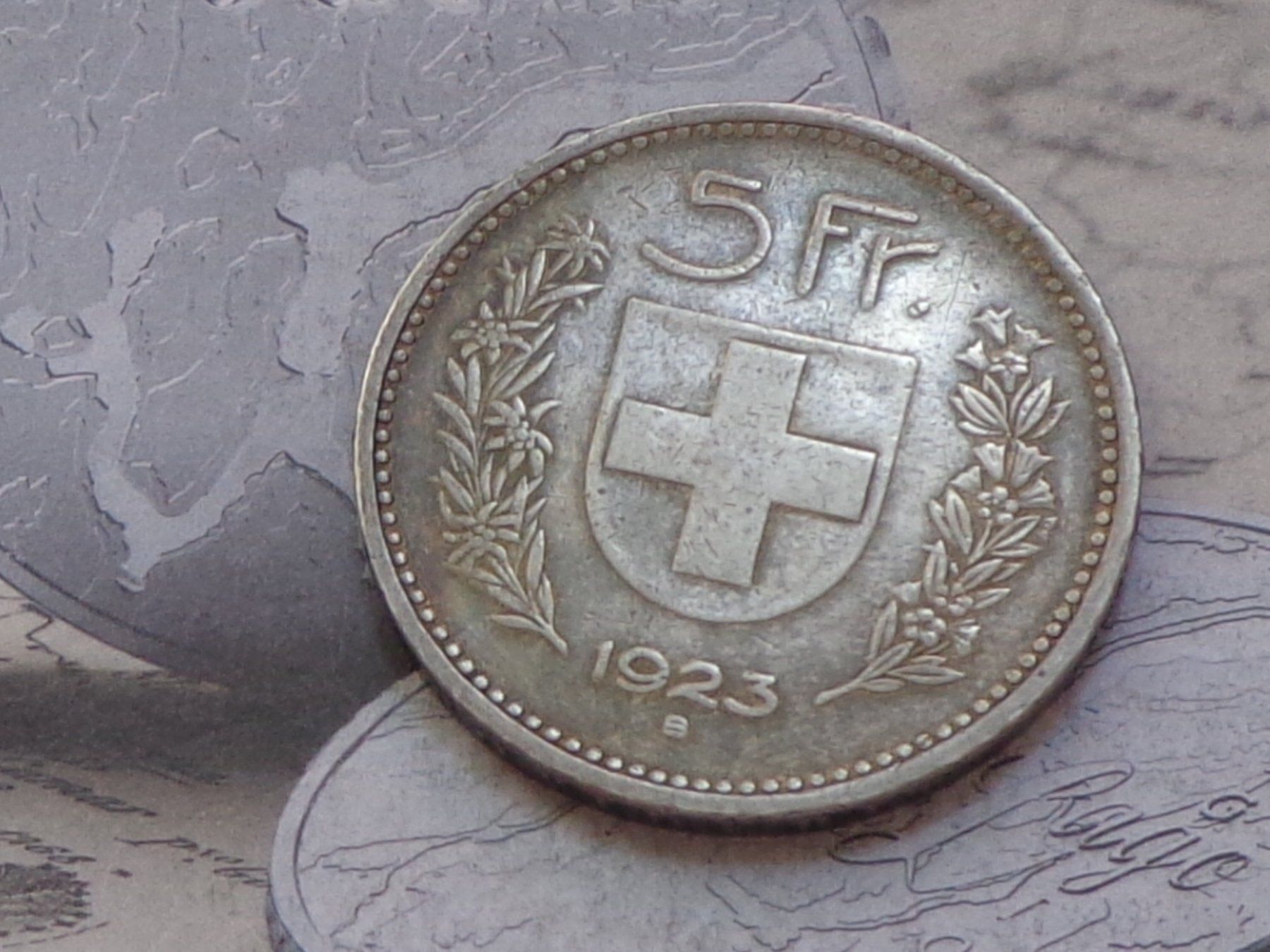 Alle Münzen: 5 Fr. 1923 B - Superbe pièce !!! – Gebraucht aus Pully von UCA01