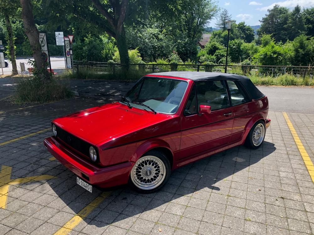 ****VW GOLF 1 CABRIO CLASSIC LINE IN CANDYRED****