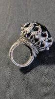 Mega Designerring mit Steinböcken