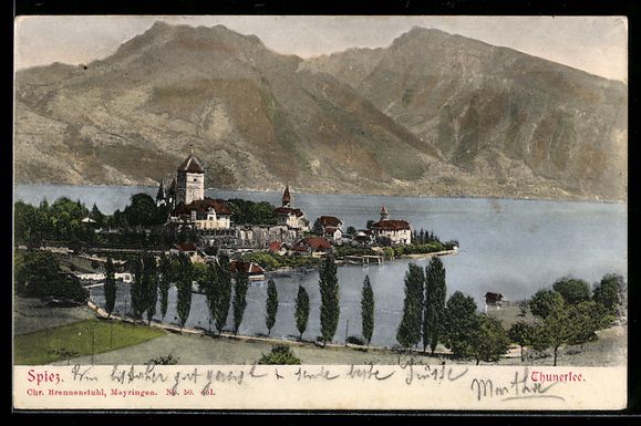 Cartes postales: AK Spiez, Thunersee – D'occasion à Berlin par bartko-reher