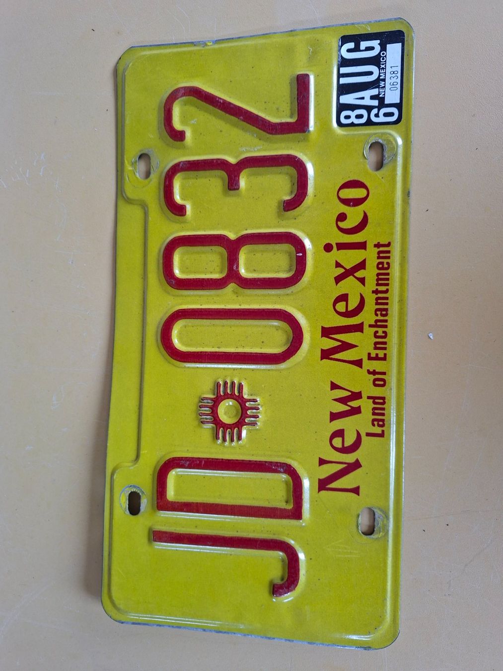 Insegne: Autoschild New Mexico JD-0832 gebraucht – Usato da Ehrendingen venduto da CHMEX 2