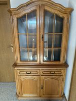 Schöne Vitrine aus Eiche massiv - Top Zustand!