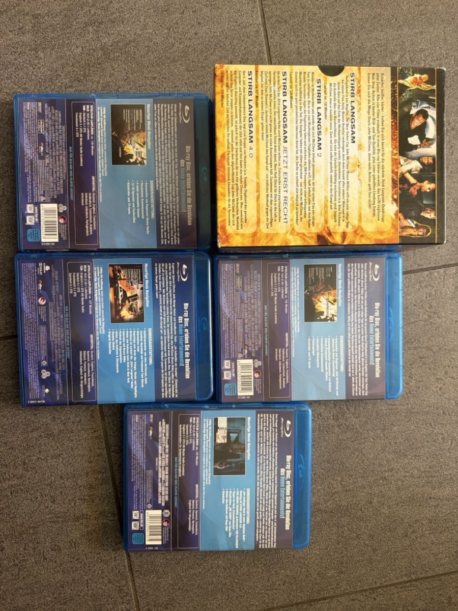 Alle DVDs: Stirb Langsam Quadrilogy BluRay – Gebraucht aus Hagendorn von masterchieff 1