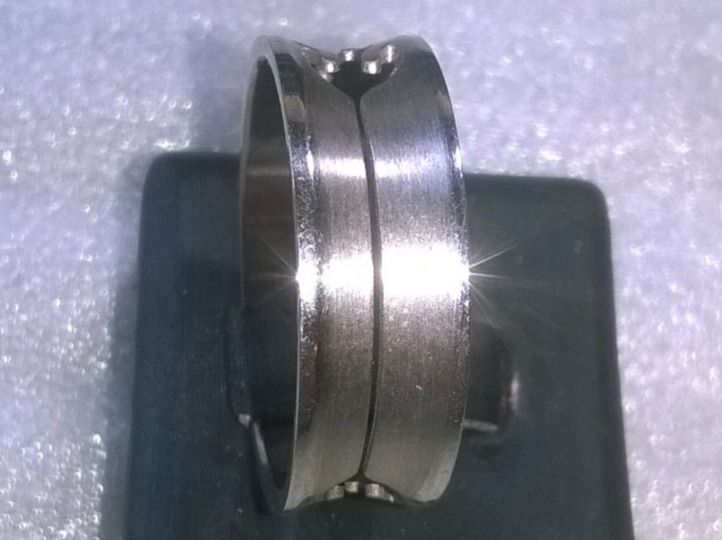 Anelli: RING EDELSTHAL 316L,,SILBER FARBE,,,GLANZIG – Nuovo (secondo la descrizione) da Basel venduto da bijoutrie_4