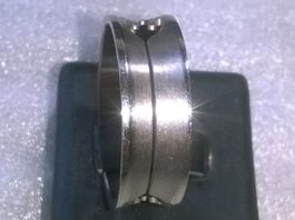RING EDELSTHAL 316L,,SILBER FARBE,,,GLANZIG