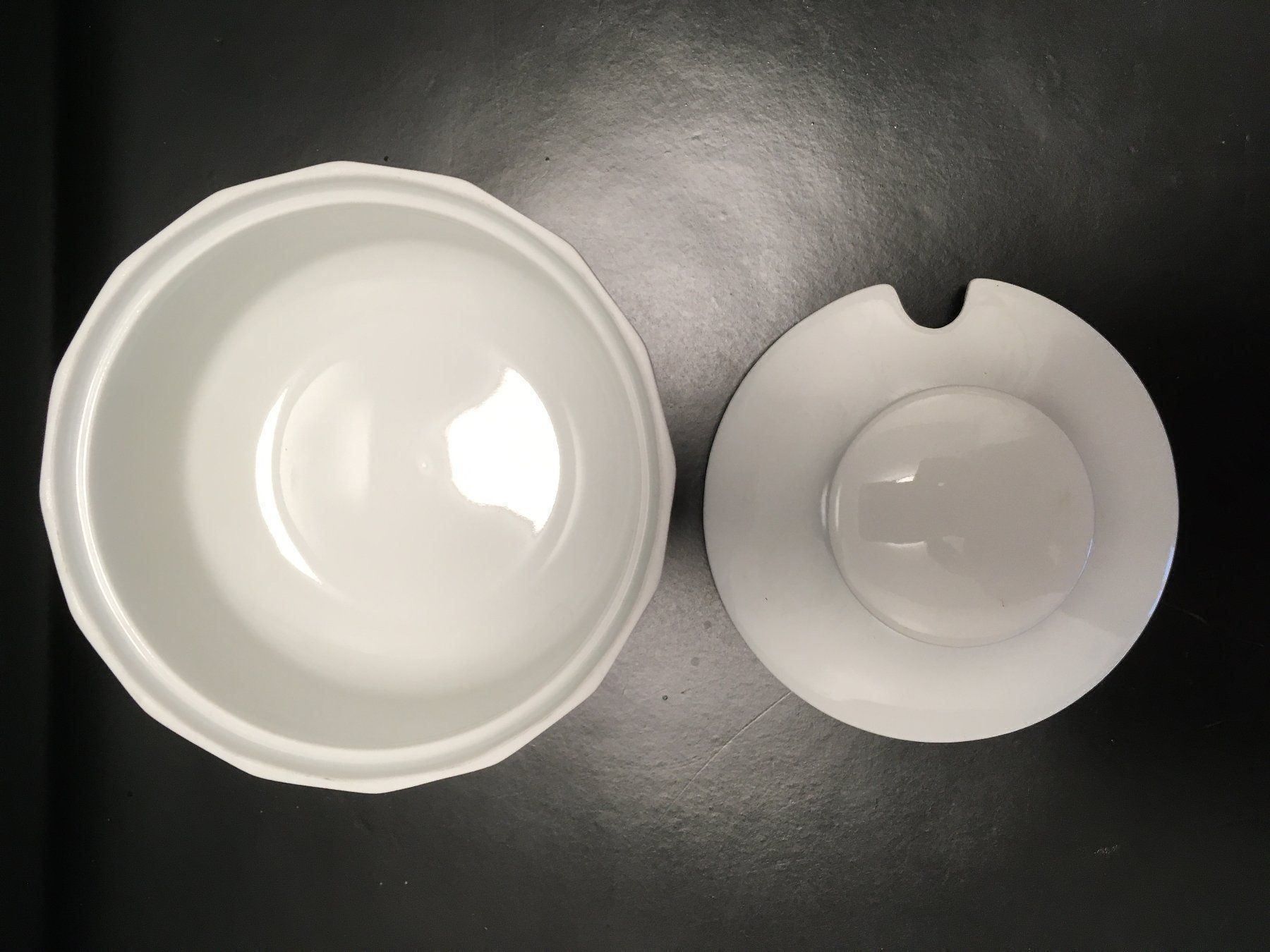 Rosenthal Zuccheriere: Zuckerdose - Rosenthal Polygon weiss – Usato da Affoltern am Albis venduto da Blackrhythm 4