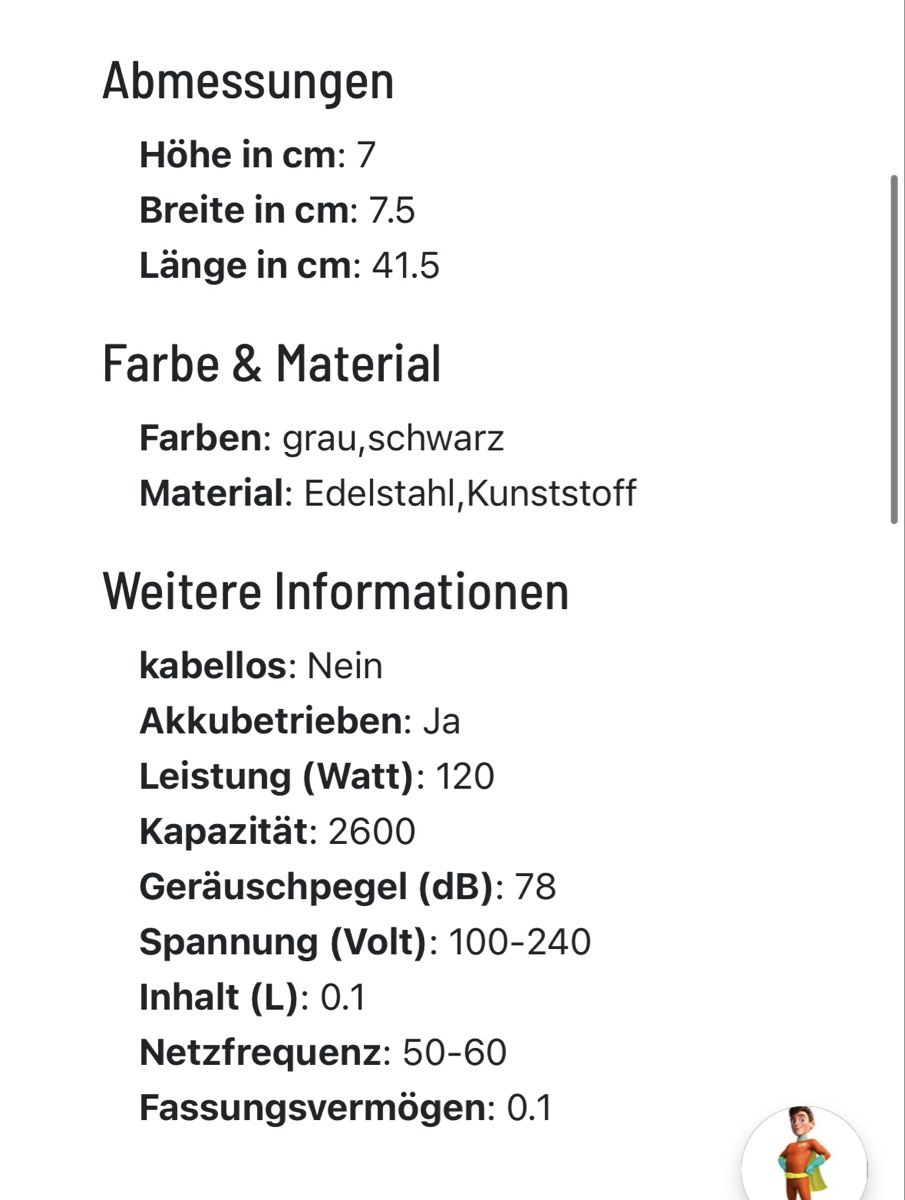 Aspirapolveri & Accessori: Kleiner Akku Hand-Staubsauger – Usato da Zürich venduto da Duki88 2