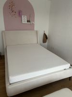 Polsterbett mit Matratze hellbeige von LeGer