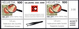 100 JAHRE FED. DELLE SICIETÀ FILATELICHE SVIZZERE ** - DI182