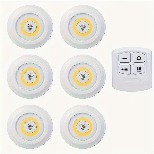 Lampade: 6 lampade LED con telecomando – Nuovo e nell'imballaggio originale da Novazzano venduto da GioStore