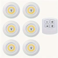 6 lampade LED con telecomando