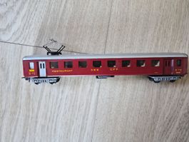 Wagon restaurant CFF SBB rouge pour train miniature