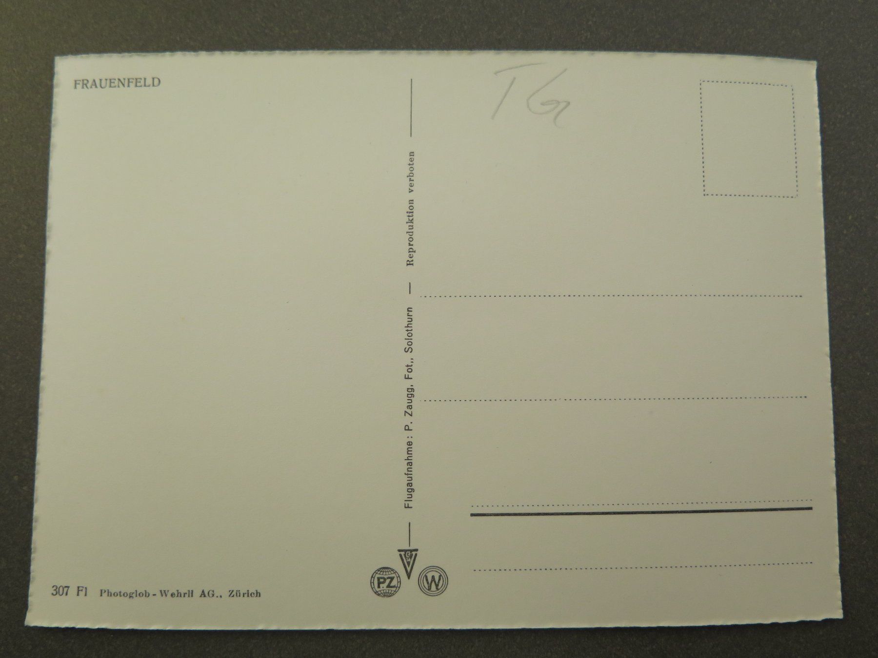 Cartoline postali: FRAUENFELD - FLUGAUFNAHME – Usato da Wittenbach venduto da lipasal 1