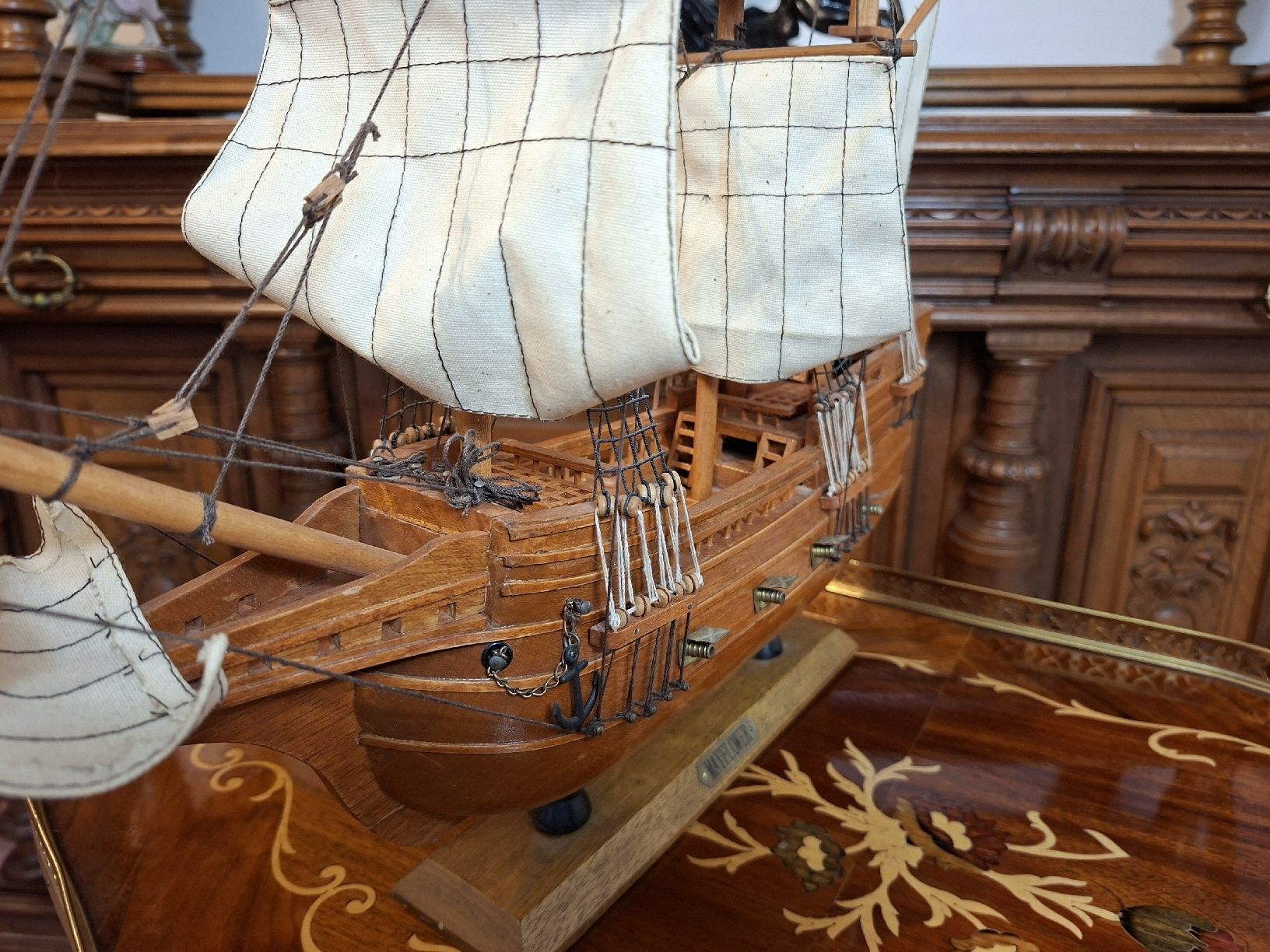 Kit di modellismo & Modellini statici: Holzmodell Segelschiff Mayflower Handarbeit – Usato da Steffisburg venduto da ZeitReise_ 4