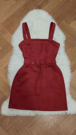 Wildlederkleid - Samtkleid