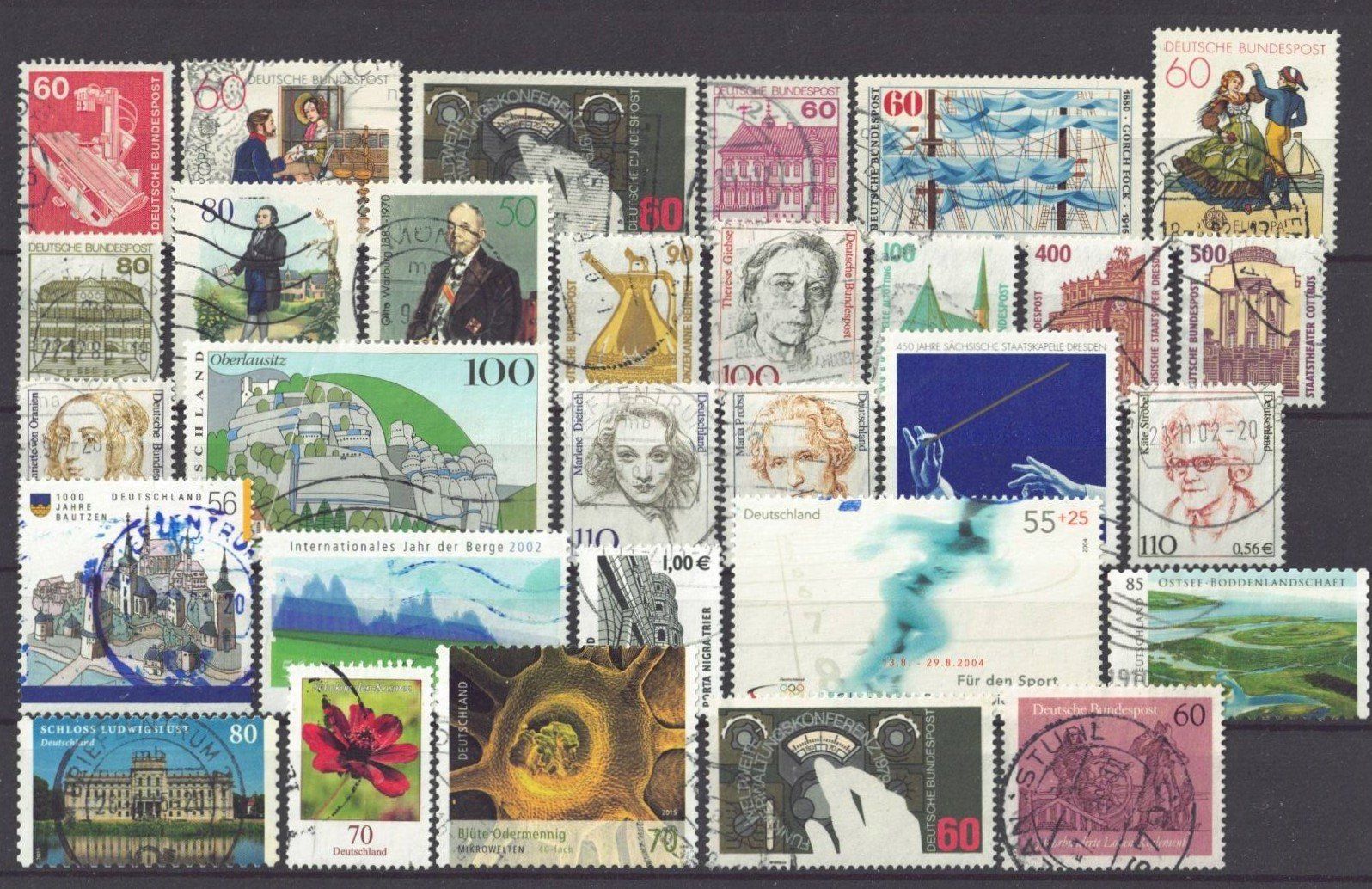 Tutti i francobolli: Bundesrepublik Deutschland 8 Scans – Usato da Courtepin venduto da ema_dy29 5