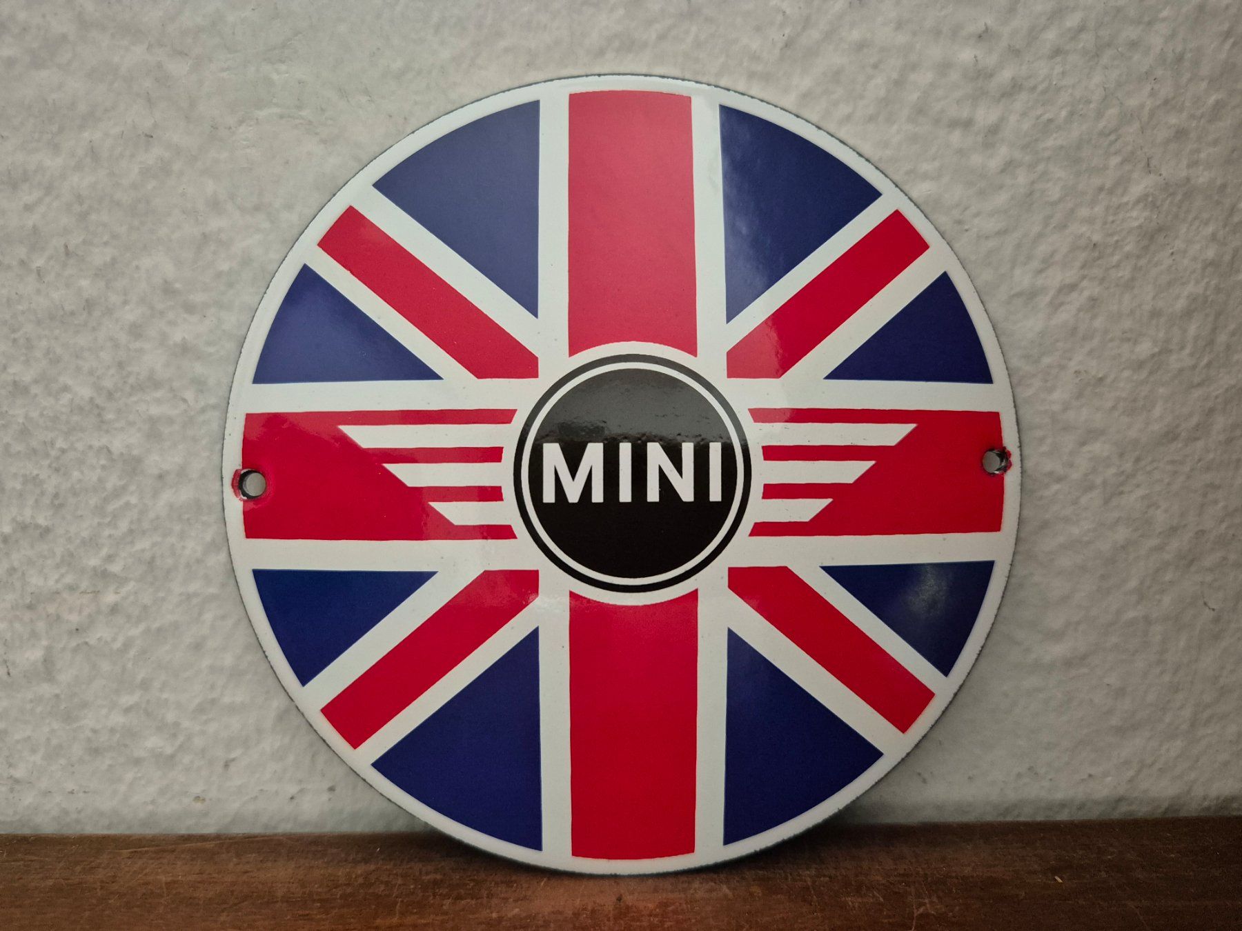 Mini Insegne: Emailschild Mini Cooper Logo Werkstatt Garage Emaille Schild – Nuovo (secondo la descrizione) da Schaffhausen venduto da pfanis09 1