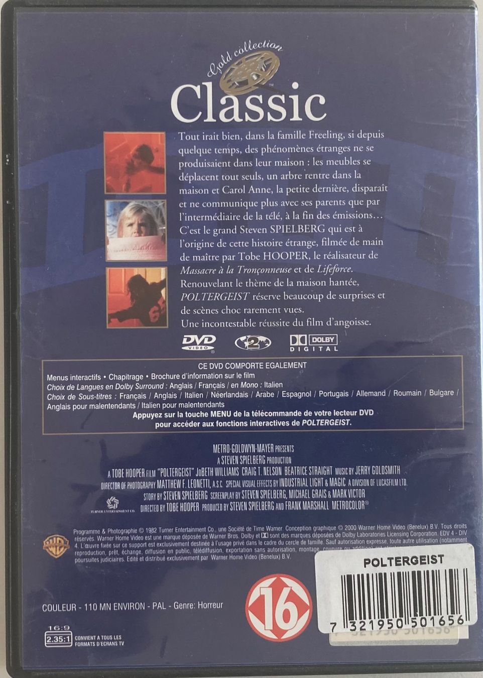 Tutti i DVDs: STEVEN SPIELBERG - POLTERGEIST – Usato da Poliez-Pittet venduto da Newtown-Records 1