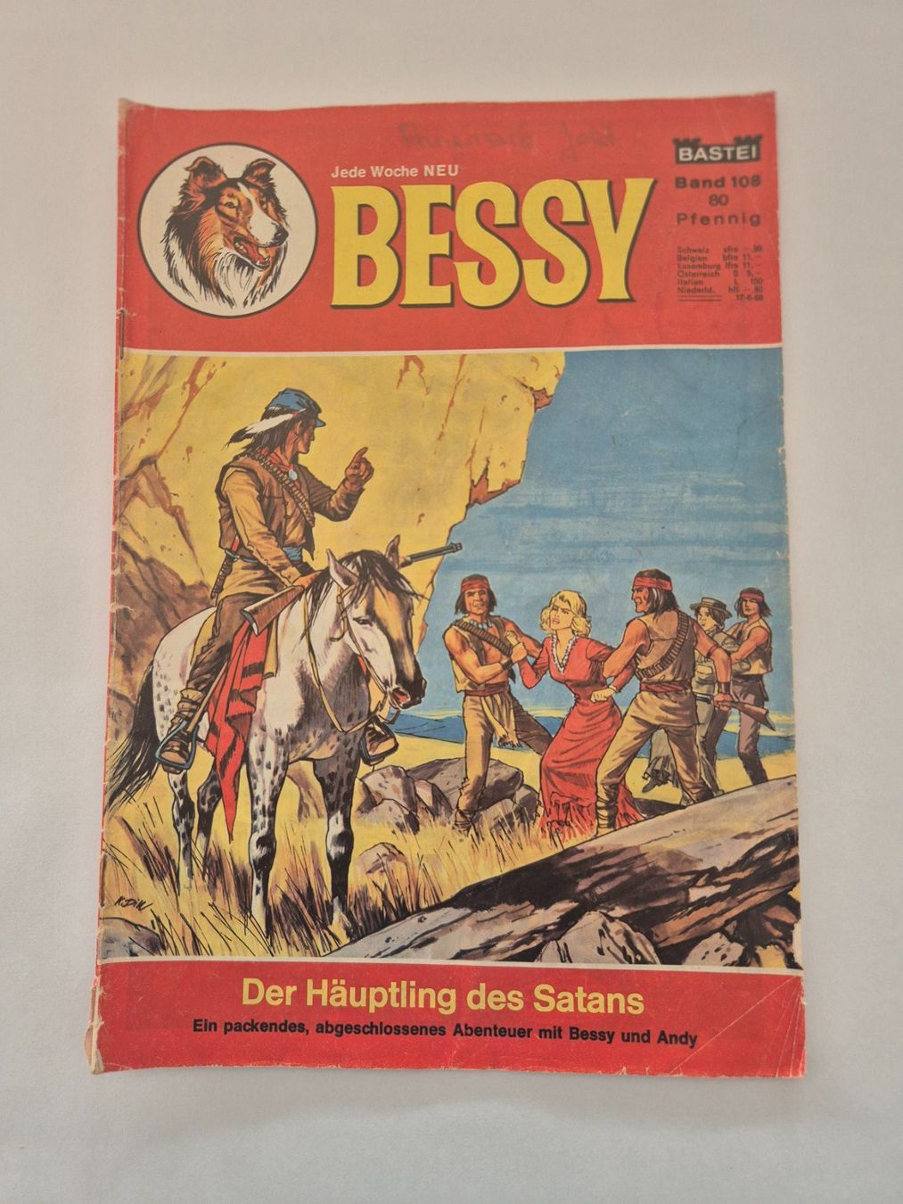 Fumetti: Bessy Comic-Heft Nr. 108 - Der Häuptling des Satans – Usato da Langendorf venduto da zvonu161