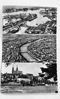 Basel Rheinhafen, Münster, Rheinhafen, Vogelschau, ungel.