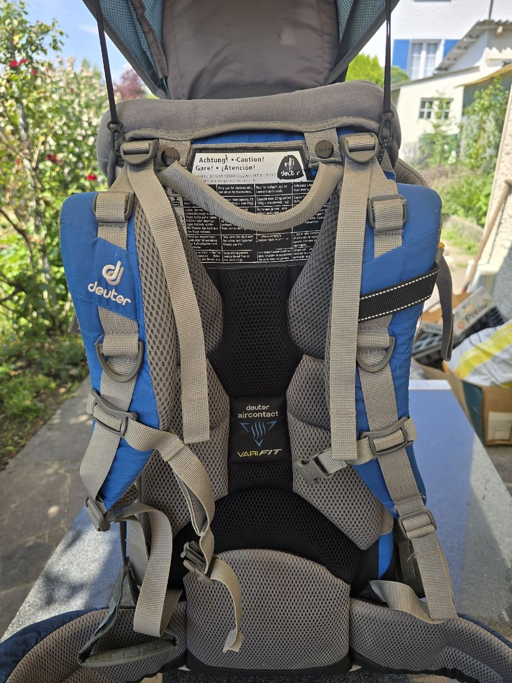 Deuter Marsupi portabebè: Deuter Kindertrage blau Kid Comfort 2 – Usato da Niedergösgen venduto da TuTGuT 4