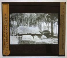 Glasdia Dt. Reich / Lüneburger Heide: Riesensteingrab, 1925