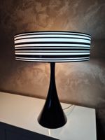 Tischleuchte Murano-Glas schwarz-weiss